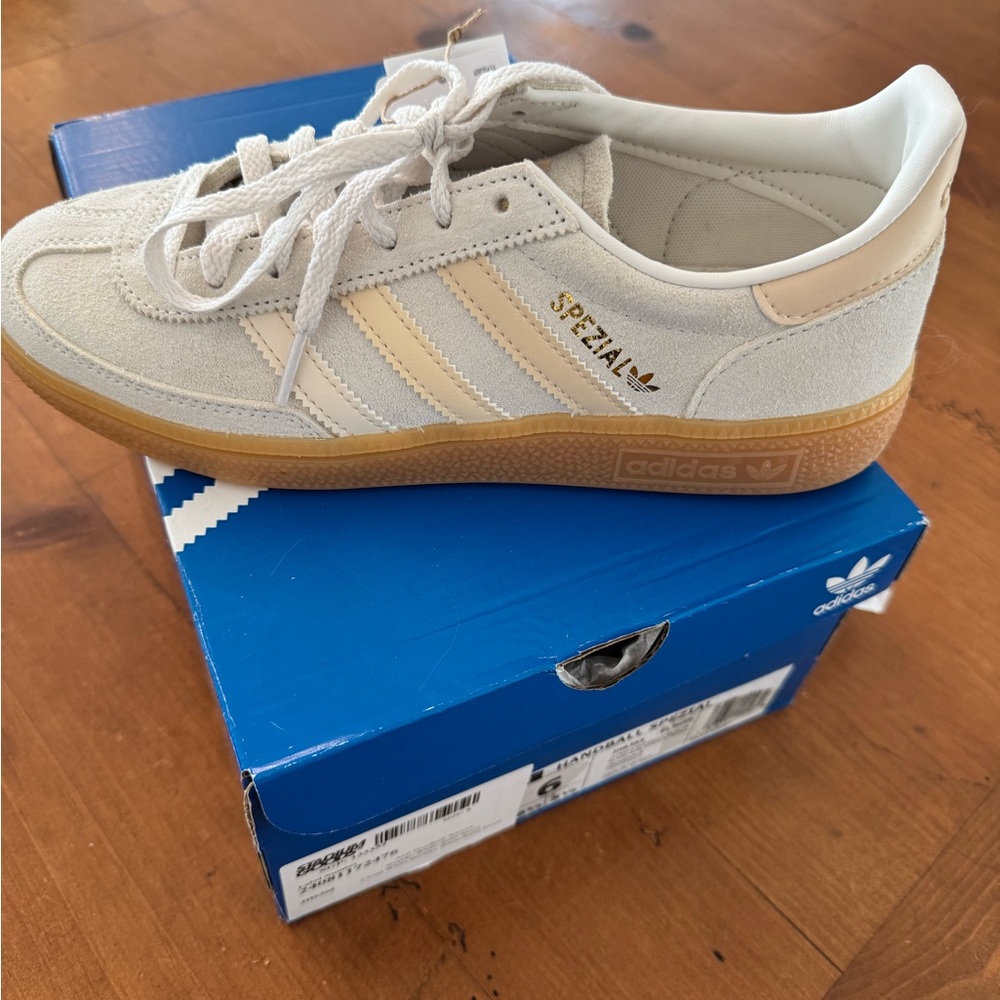 Adidas Spezial Sneakers in Cream and Tan